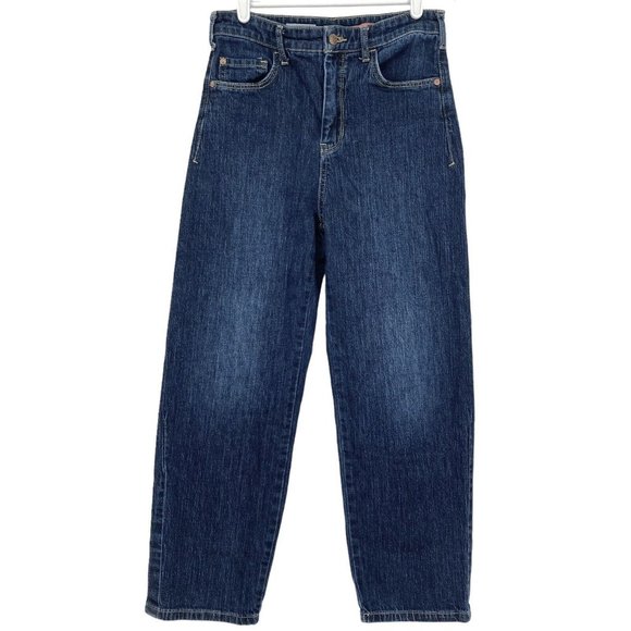 Pilcro Denim - PILCRO by Anthropologie Women's Jeans Size 26 Tapered Leg High Rise Stretch Navy